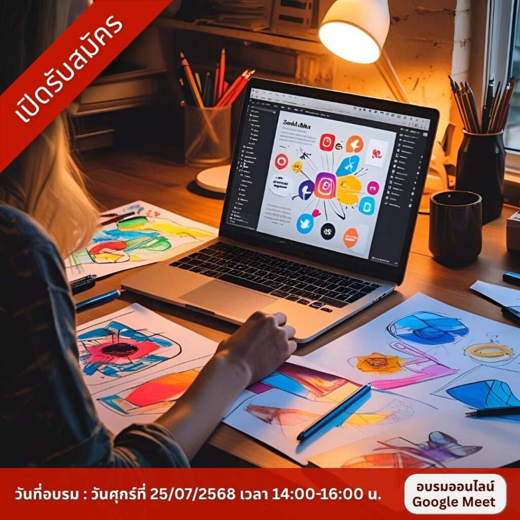 หลักสูตรนี้จะช่วยให้ผู้เรียนเข้าใจการดึงดูดลูกค้าด้วยแบรนด์ Social Media ในการสร้างการรับรู้และยอดขาย โดยเน้นแพลตฟอร์มหลักที่คนส่วนใหญ่ใช้