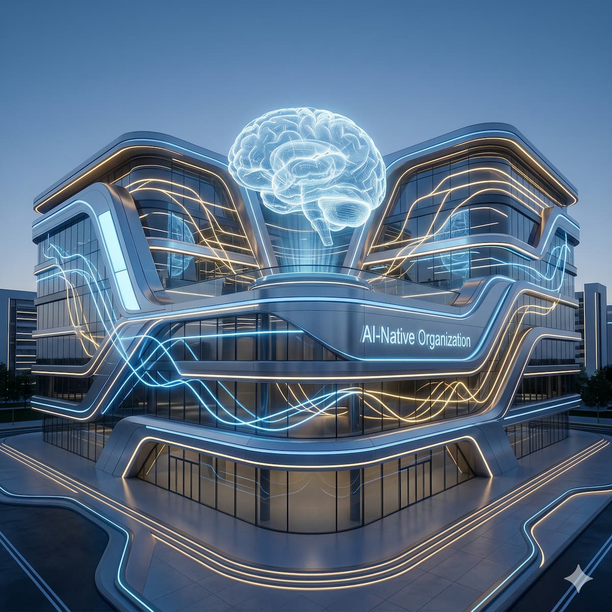 แผนผังการสร้างองค์กร AI-Native โดย PANTIT Academy