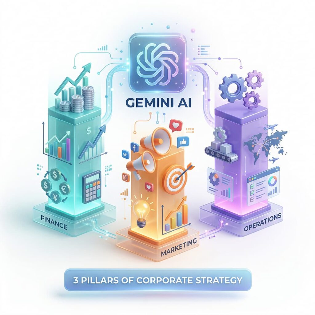 แผนภูมิการใช้ Gemini Deep Research วางแผนกลยุทธ์องค์กรยุคใหม่