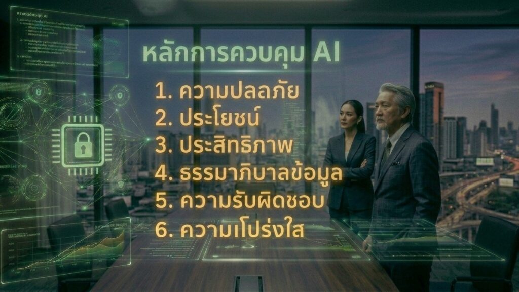5 วิธีควบคุม AI ในองค์กร ให้ปลอดภัยและสร้างประโยชน์สูงสุดในยุคดิจิทัล แนวคิดการควบคุม AI ในองค์กรอย่างปลอดภัย โดย PANTIT Academy