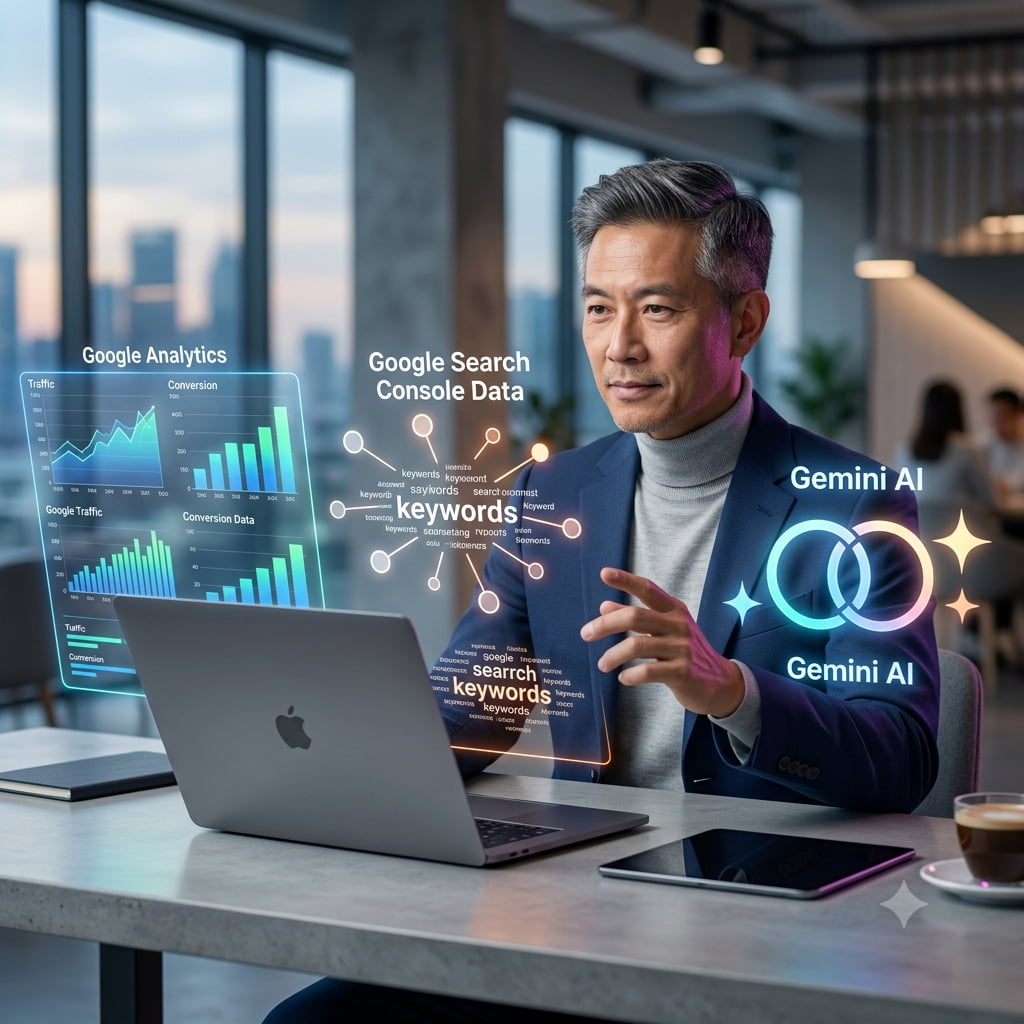 5 Step วิธีใช้ Gemini AI วิเคราะห์ Google Analytics & Search Console แม่นยำ 100% 5 Step วิธีใช้ Gemini AI วิเคราะห์ Google Analytics & Search Console แม่นยำ 100% - Pantit Academy