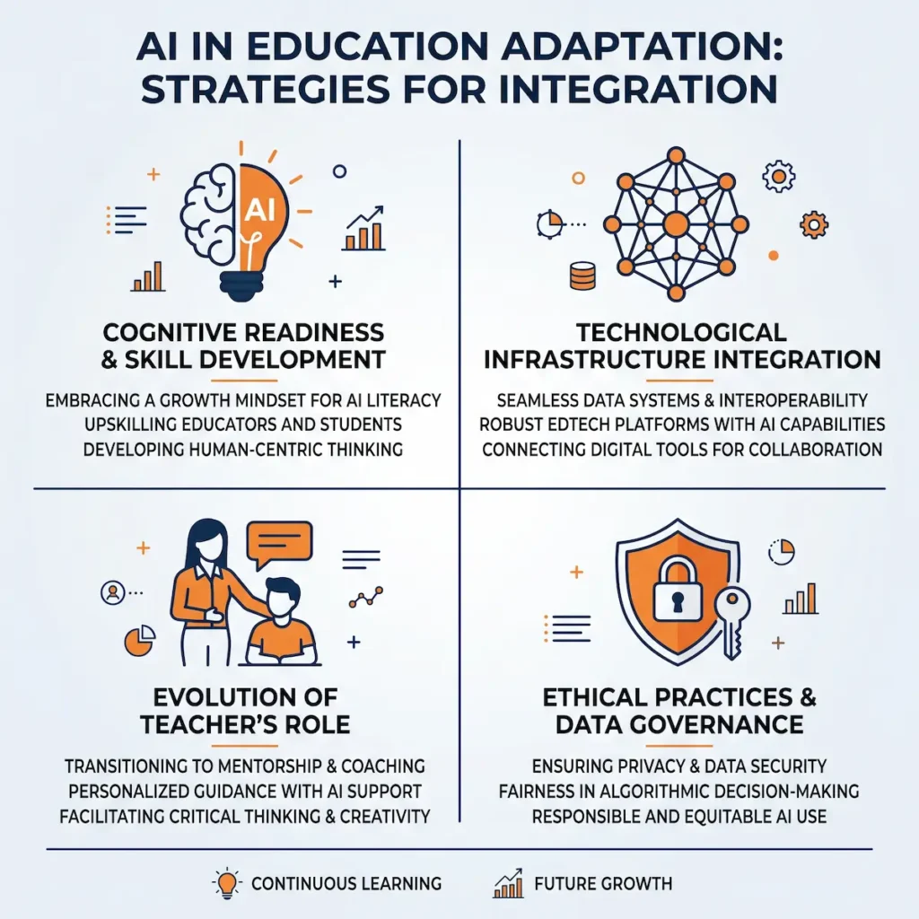 Infographic สรุปผลกระทบ AI ต่อการศึกษาและทางรอดของมนุษยชาติ