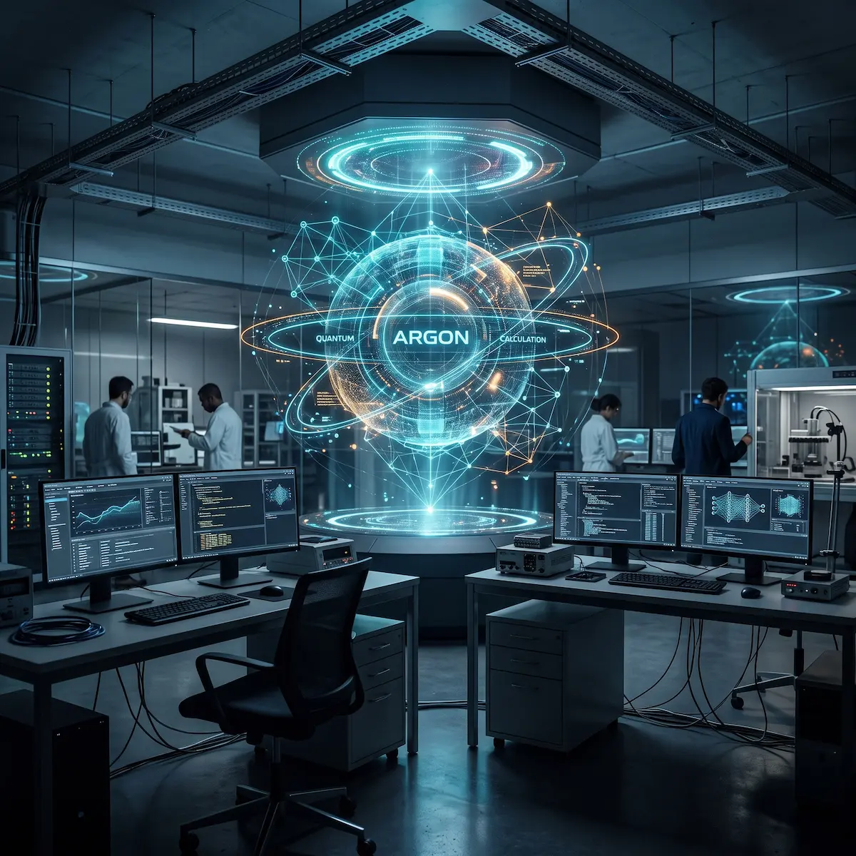สรุป 5 อัปเกรดใหญ่ Gemini 4 Argon ทำอะไรได้มากกว่าเดิม ภาพจำลองระบบประมวลผล Gemini 4 Argon ในห้องวิจัยเทคโนโลยีระดับสูง